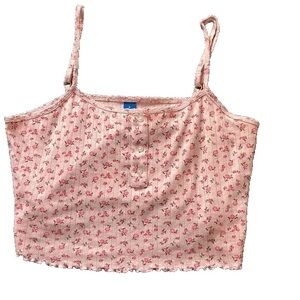 Floral Pink Women's pointelle Top